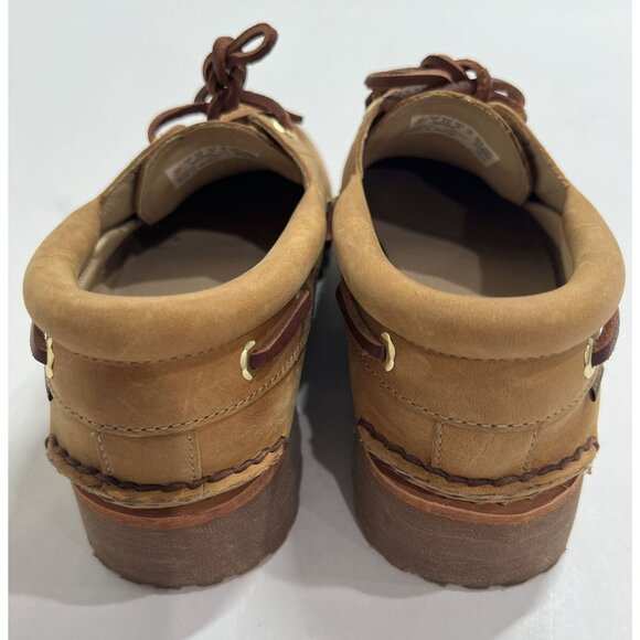 Timberland x Aime Leon Dore 3-Eye Lug Boat Shoes in Wheat - Picture 5 of 9